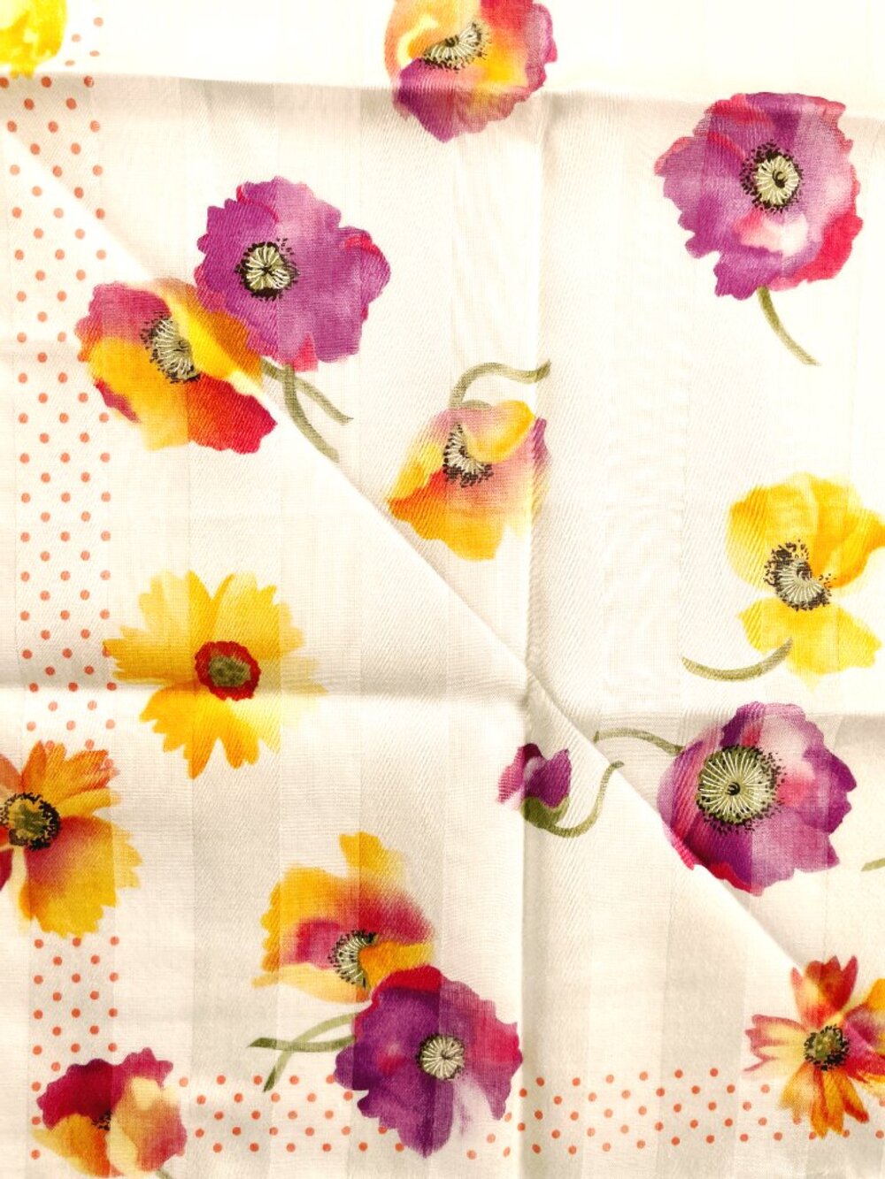 NWT Yves Saint Laurent Floral Scarf - Picture 6 of 15